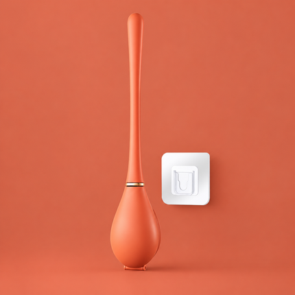 Toilet Brush Wall Mounted, Silicone Toilet Brush with Long Handle, Toilet Bowl Brush for Bathroom Cleaning_03