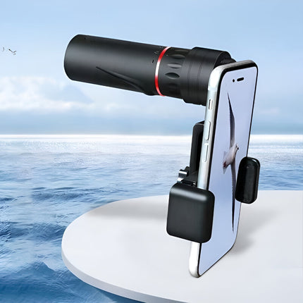 Compact Waterproof Monocular Telescope with Phone Holder | Clear Distance Viewing for Sports and Outdoor Observation