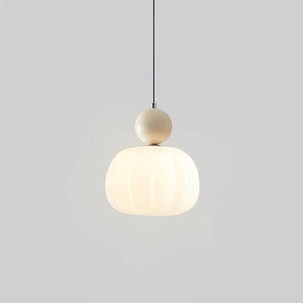 Kitchen Island Pendant Light Dimmable, Organic Pumpkin Dining Room Light Fixture, Acrylic Hanging Lamp for Bedroom_19