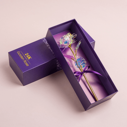 Rose Gift Box with Long Stem Flower Display | Elegant Home Decoration for Mother's Day and Special Occasions