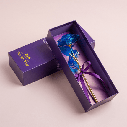 Rose Gift Box with Long Stem Flower Display | Elegant Home Decoration for Mother's Day and Special Occasions