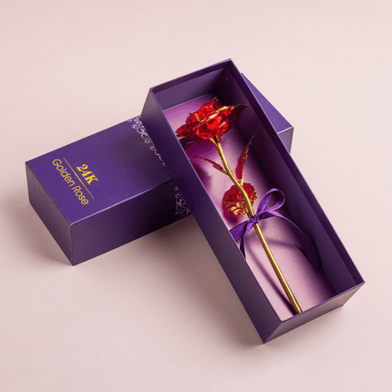 Rose Gift Box with Long Stem Flower Display | Elegant Home Decoration for Mother's Day and Special Occasions