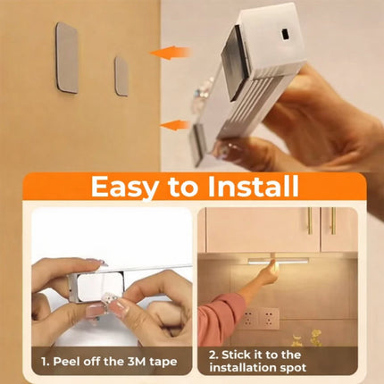 Motion Sensor Light with Rechargeable Battery & Magnetic Mount | Automatic Night Lighting for Indoor Spaces