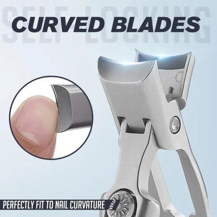 Heavy Duty Nail Clippers with Wide Jaw Opening | Stainless Steel Trimmer for Thick Fingernails and Toenails