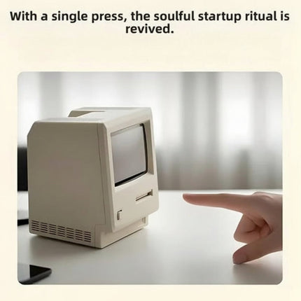 Retro Computer Night Light Desk Lamp with Luminous Glow | No Electricity Required for Soft Ambient Lighting