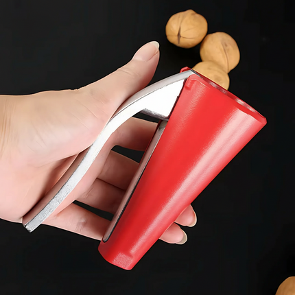 Easy Lever Nutcracker with Ergonomic Grip | Durable Aluminum Shell Opener for Effortless Nut Cracking
