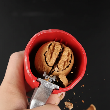 Easy Lever Nutcracker with Ergonomic Grip | Durable Aluminum Shell Opener for Effortless Nut Cracking