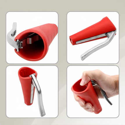 Easy Lever Nutcracker with Ergonomic Grip | Durable Aluminum Shell Opener for Effortless Nut Cracking
