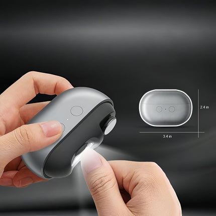 Electric Nail Clipper with LED Light & Polishing Heads | Rechargeable Grooming Tool for Effortless Nail Care