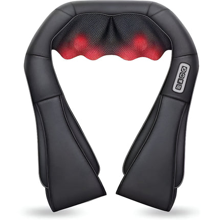 Shiatsu Neck Massager with Heat Function for Home & Car Use | Deep Kneading Relief for Neck and Back