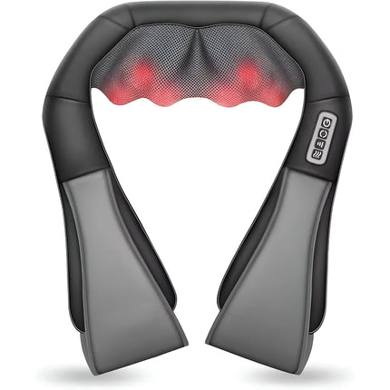 Shiatsu Neck Massager with Heat Function for Home & Car Use | Deep Kneading Relief for Neck and Back