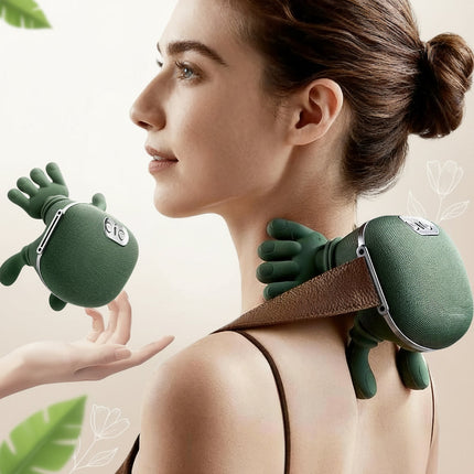 Portable Electric Neck Massager with Rechargeable Battery | Soothing Relief for Tension in Shoulders and Neck