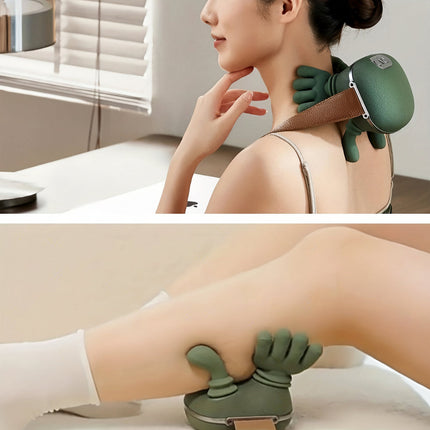 Portable Electric Neck Massager with Rechargeable Battery | Soothing Relief for Tension in Shoulders and Neck