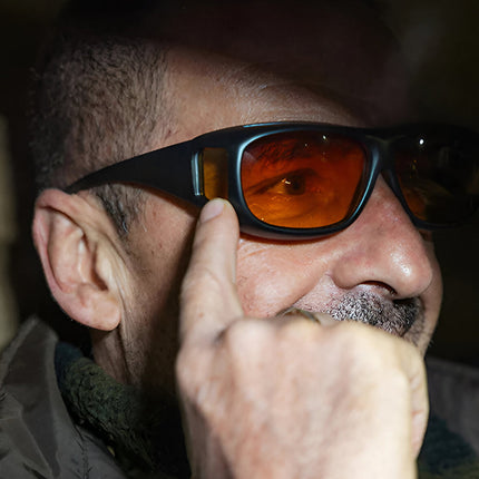 Night Driving Glasses with Yellow-Tinted Lenses for Reduced Headlight Glare | Wraparound Design for Clearer Night Vision