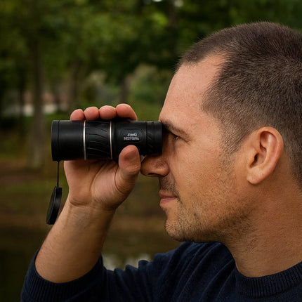 Night Vision Monocular with Optical Zoom for Daylight & Low-Light Viewing | Compact Outdoor Tool for Nature Observation