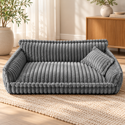 Orthopedic Dog Bed for Large Dogs, Washable Dog Sofa Bed with Non Slip Bottom, Pet Bed for Senior Dogs and Crate_06