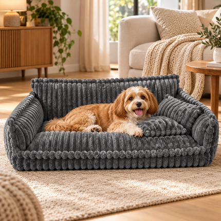 Orthopedic Dog Bed for Large Dogs, Washable Dog Sofa Bed with Non Slip Bottom, Pet Bed for Senior Dogs and Crate_00