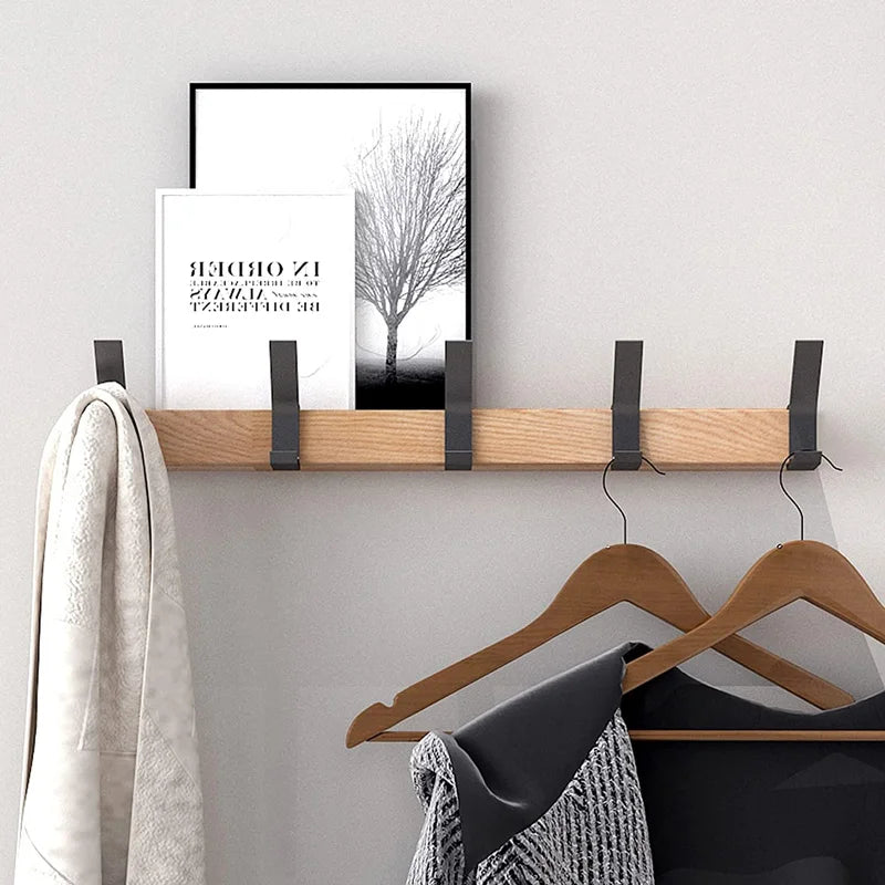Nordic Coat Rack | Wall Mounted Coat Rack with Adjustable Hooks | Minimalist Design for Organized Spaces 2