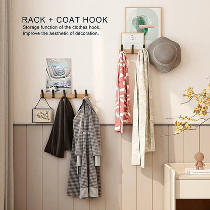 Nordic Coat Rack | Wall Mounted Coat Rack with Adjustable Hooks | Minimalist Design for Organized Spaces 3