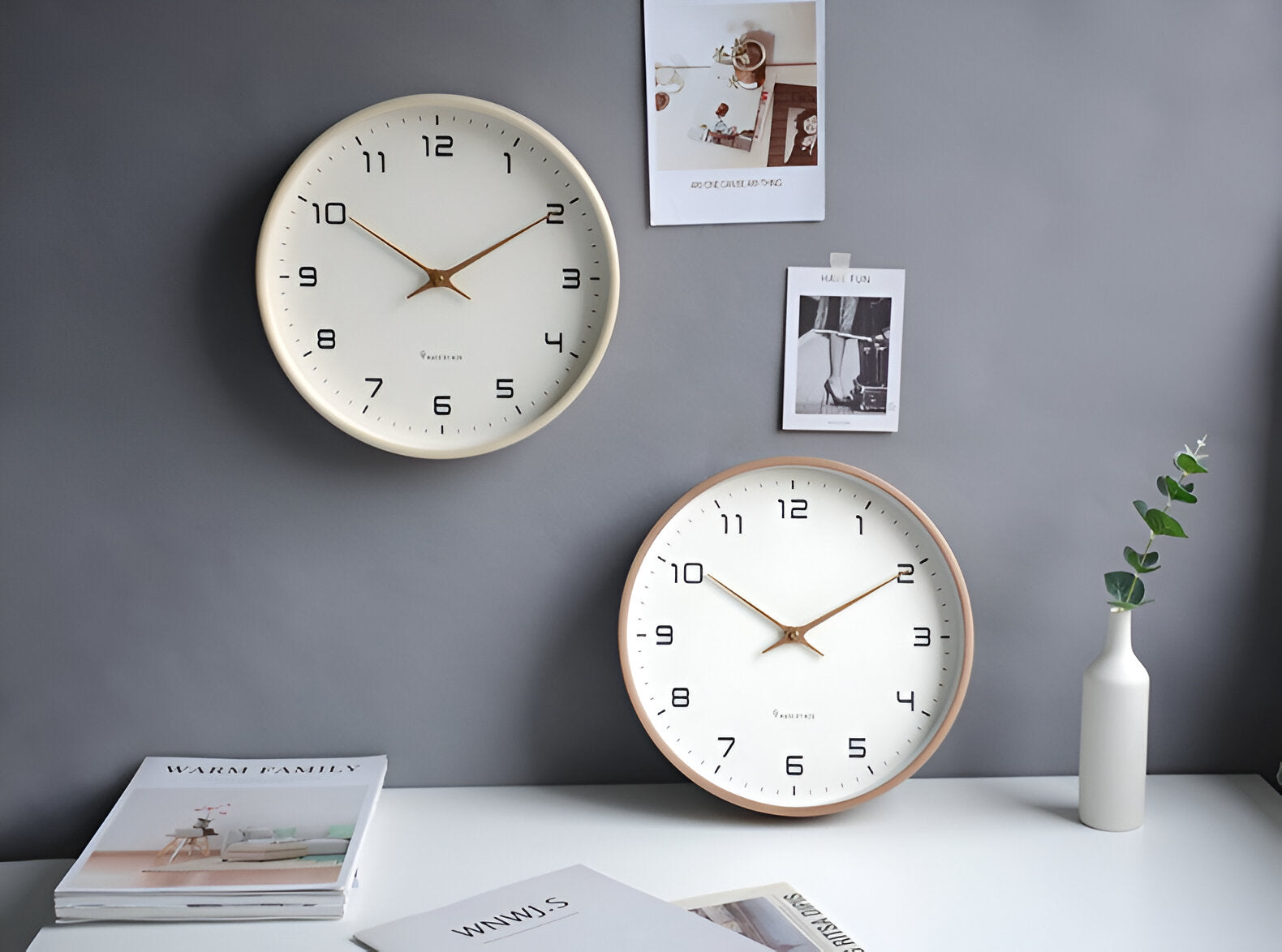 Nordic | Modern Wall Clock Decor with Silent Quartz Movement | Minimalist Design for Timeless Elegance 5