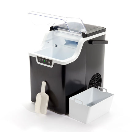 Nugget Ice Maker for Countertop with Self-Cleaning Function | Fast-Cooling Portable Ice Machine for Drinks