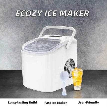 Nugget Ice Maker with Fast Ice Delivery | Compact Portable Machine for Home and Office Use
