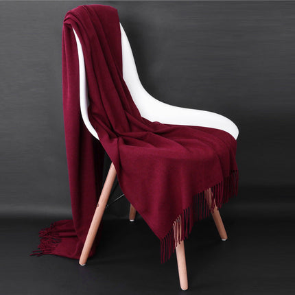 Cashmere Throw Blanket for Couch, Soft Blanket with Fringe – image 49