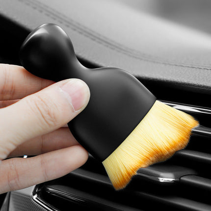 Car Interior Cleaning Brush with Flexible Bristles for Air Vents, Cup Holders and Panel Gaps, Car Detailing Brush