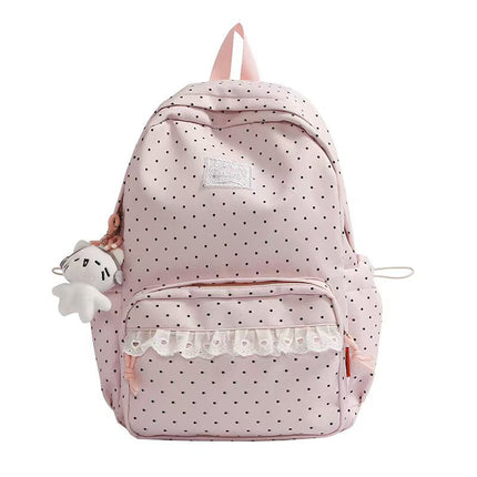 Polka Dot Backpack, Womens Backpack for School and Daily Use