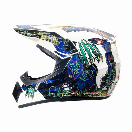 Full Face Motorcycle Helmets, Dirt Bike Helmet with Visor, Off Road Motocross Helmet, Motorcycle Gear for Trail Riding