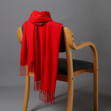 Cashmere Throw Blanket for Couch, Soft Blanket with Fringe – image 28