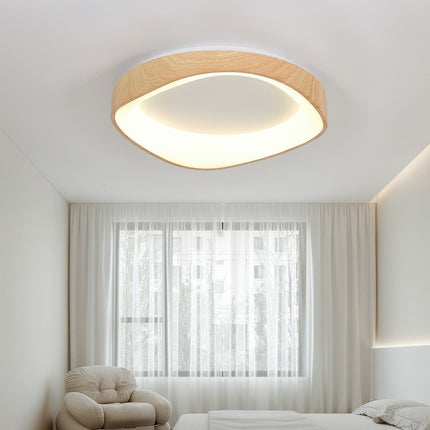 Nordic Wood Grain Ceiling Light with Energy-Efficient LED | Soft Glare-Free Illumination for Modern Spaces