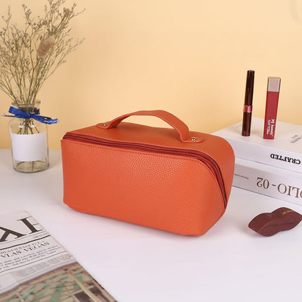 Travel Makeup Bag with Large Capacity & Wide Opening | Organized Storage for Cosmetics and Toiletries