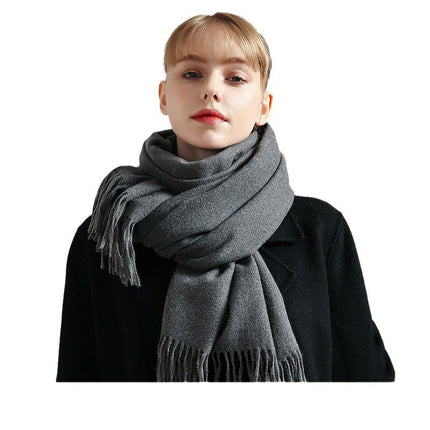 Cashmere Throw Blanket for Couch, Soft Blanket with Fringe – image 4