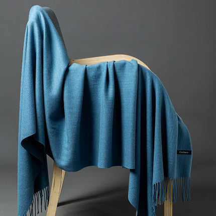 Cashmere Throw Blanket for Couch, Soft Blanket with Fringe – image 34