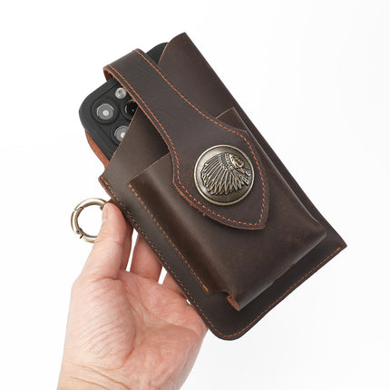 Premium Leather Phone Holster with Secure Belt Clip | Stylish Protection for Your Device