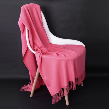 Cashmere Throw Blanket for Couch, Soft Blanket with Fringe – image 16