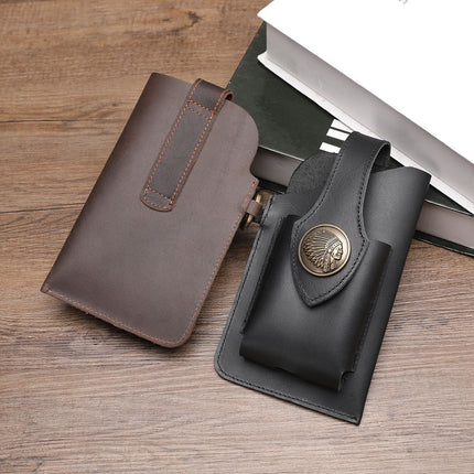 Premium Leather Phone Holster with Secure Belt Clip | Stylish Protection for Your Device