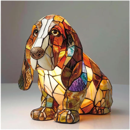 Decorative Dog Figurine Table Lamp with Warm Glow | Charming Accent Light for Cozy Home Décor