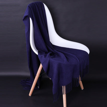 Cashmere Throw Blanket for Couch, Soft Blanket with Fringe – image 43