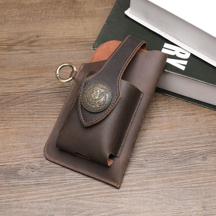 Premium Leather Phone Holster with Secure Belt Clip | Stylish Protection for Your Device