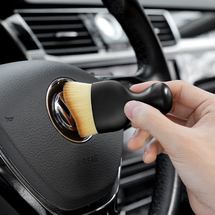 Car Interior Cleaning Brush with Flexible Bristles for Air Vents, Cup Holders and Panel Gaps, Car Detailing Brush