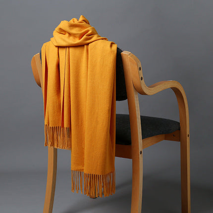 Cashmere Throw Blanket for Couch, Soft Blanket with Fringe – image 25