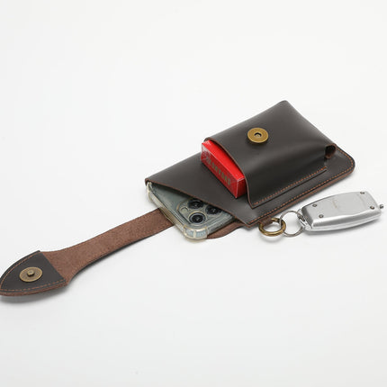 Premium Leather Phone Holster with Secure Belt Clip | Stylish Protection for Your Device