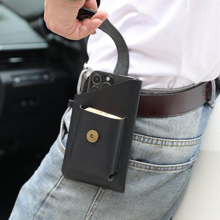 Premium Leather Phone Holster with Secure Belt Clip | Stylish Protection for Your Device