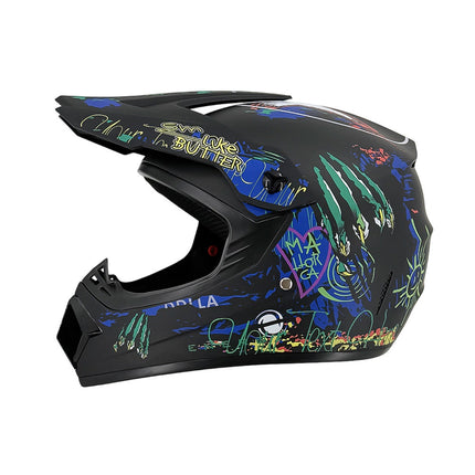 Full Face Motorcycle Helmets, Dirt Bike Helmet with Visor, Off Road Motocross Helmet, Motorcycle Gear for Trail Riding
