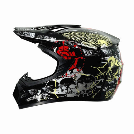 Full Face Motorcycle Helmets, Dirt Bike Helmet with Visor, Off Road Motocross Helmet, Motorcycle Gear for Trail Riding