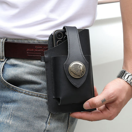 Premium Leather Phone Holster with Secure Belt Clip | Stylish Protection for Your Device