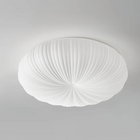 Flush Mount Ceiling Lights, Dimmable LED Ceiling Light with Pleated Shade, Modern Bedroom Light Fixture for Hallway_05