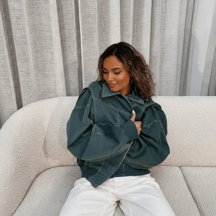 Oversized Women's Jacket with Relaxed Fit | Stylish Everyday Outerwear for Comfortable Layering